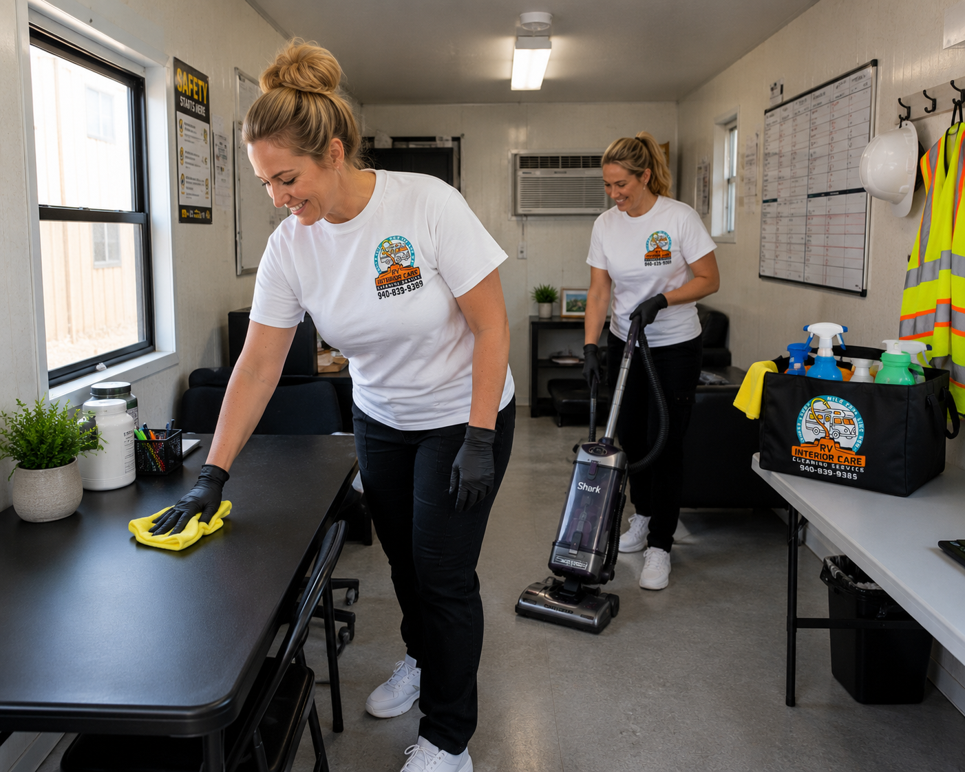 Field office and crew housing cleaning for a remote jobsite in Texoma